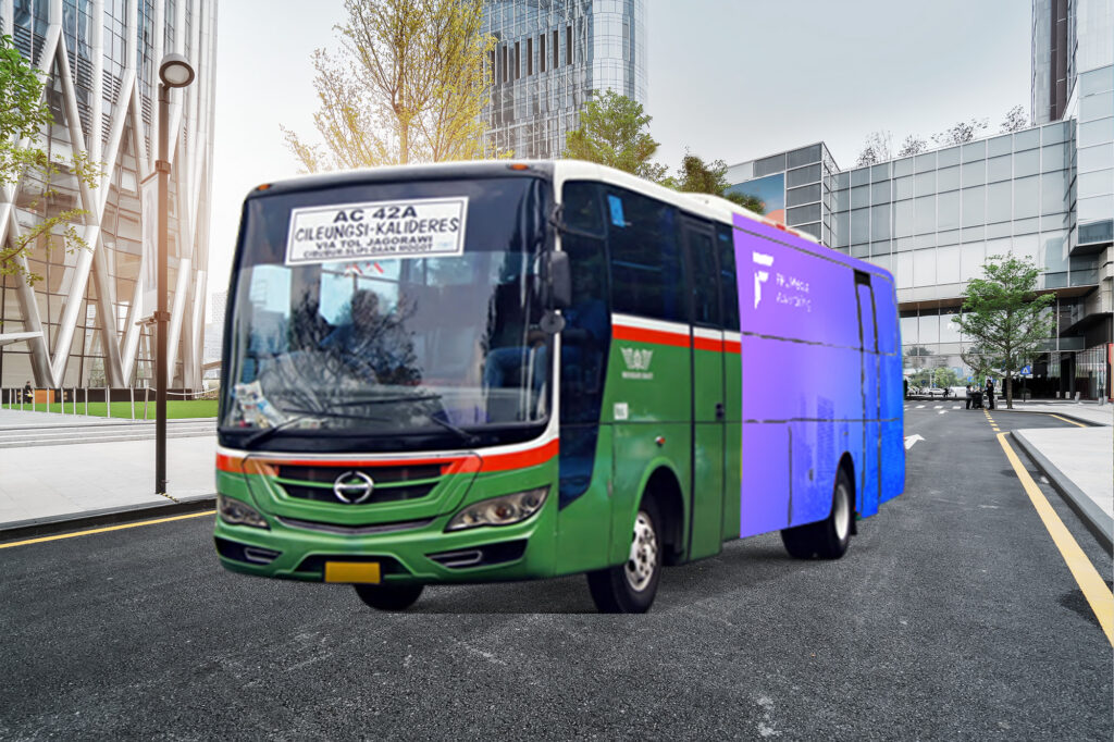 cityscape and skyline of chongqing in cloud sky on view from empty floor